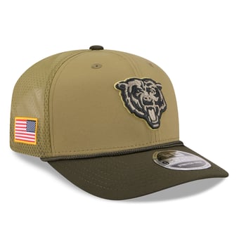 Men's New Era  Green Chicago Bears 2025 Salute to Service 9SEVENTY Adjustable Hat