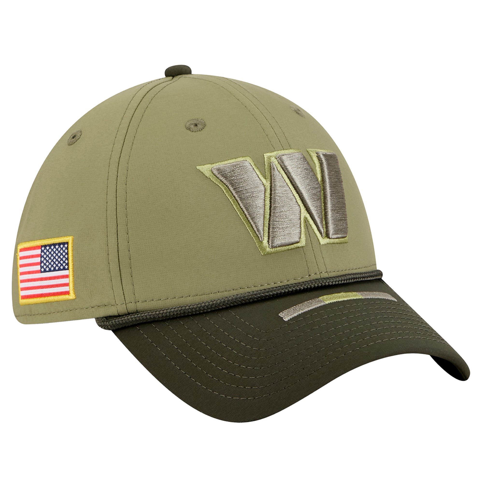 Men's New Era  Green Washington Commanders 2025 Salute to Service 39THIRTY Flex Hat