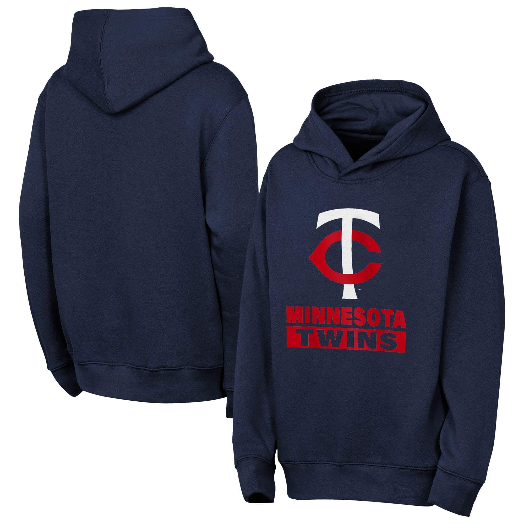 Youth Outerstuff Navy Minnesota Twins Back to Basics Hoodie