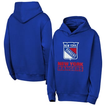 Youth Outerstuff  Blue New York Rangers Back to Basics Hoodie