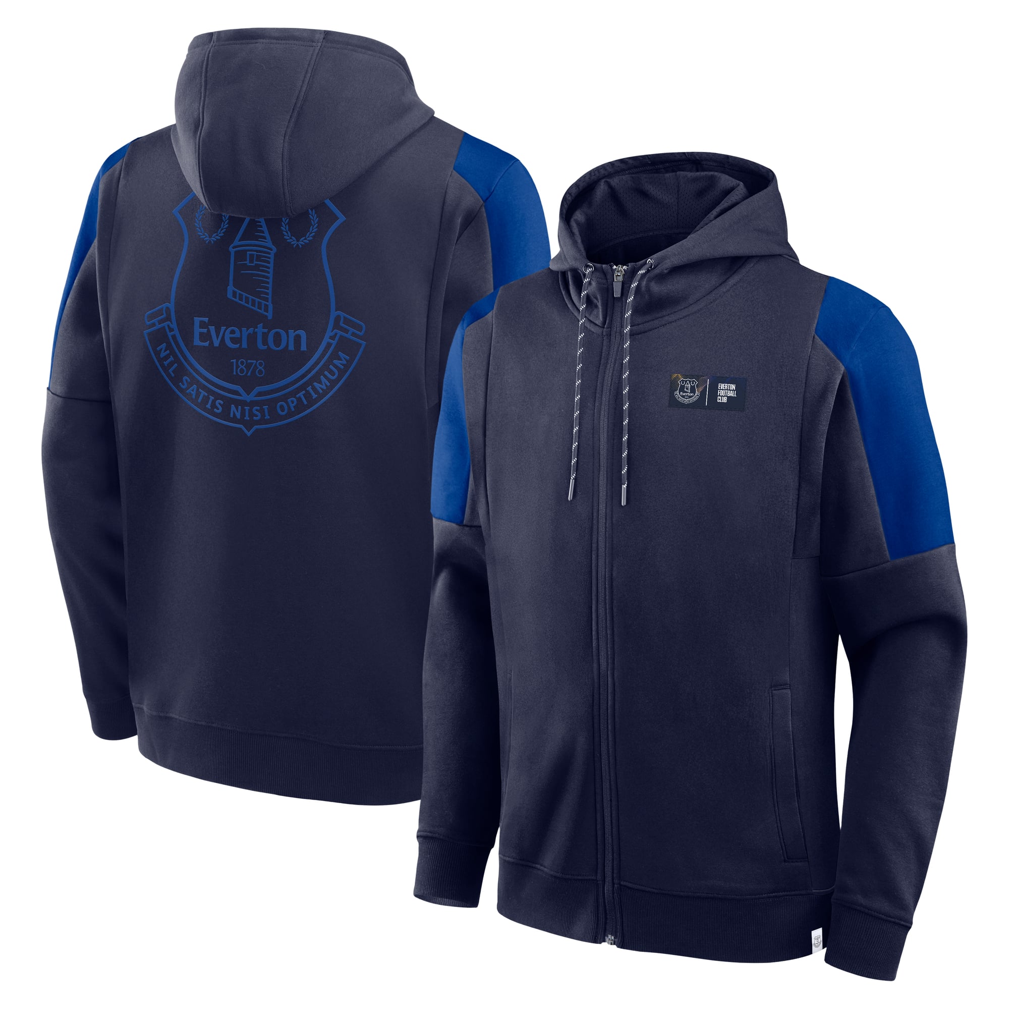 Sudadera con capucha Everton Full Zip - Azul marítimo - Hombres