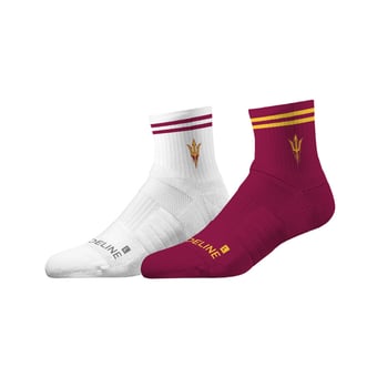 Unisex Strideline Arizona State Sun Devils Premium Knit 2-Pack Half Calf Socks Set
