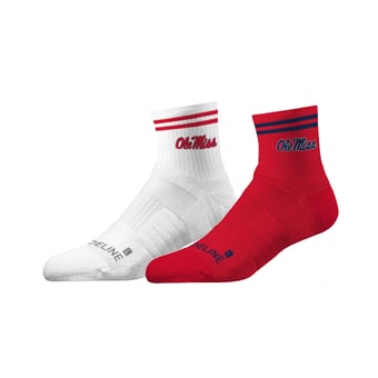 Unisex Strideline Ole Miss Rebels Premium Knit 2-Pack Half Calf Socks Set