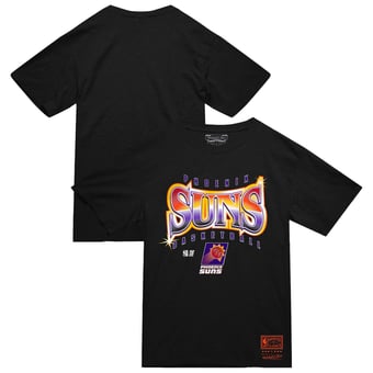 Men's Mitchell & Ness Black Phoenix Suns Worldwide Collection Glow Up T-Shirt