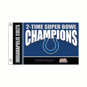 Indianapolis Colts 3' x 5' Super Bowl Champions Single-Sided Flag