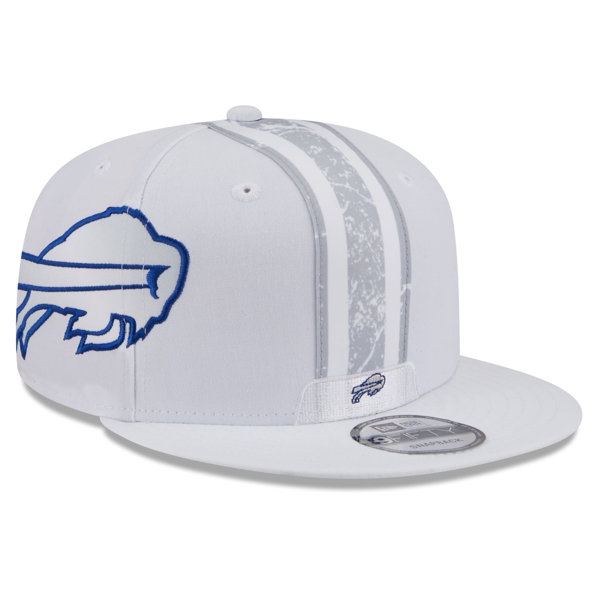 Men's New Era White Buffalo Bills Rivalries Collection Fan Pack Helmet 9FIFTY Snapback Hat