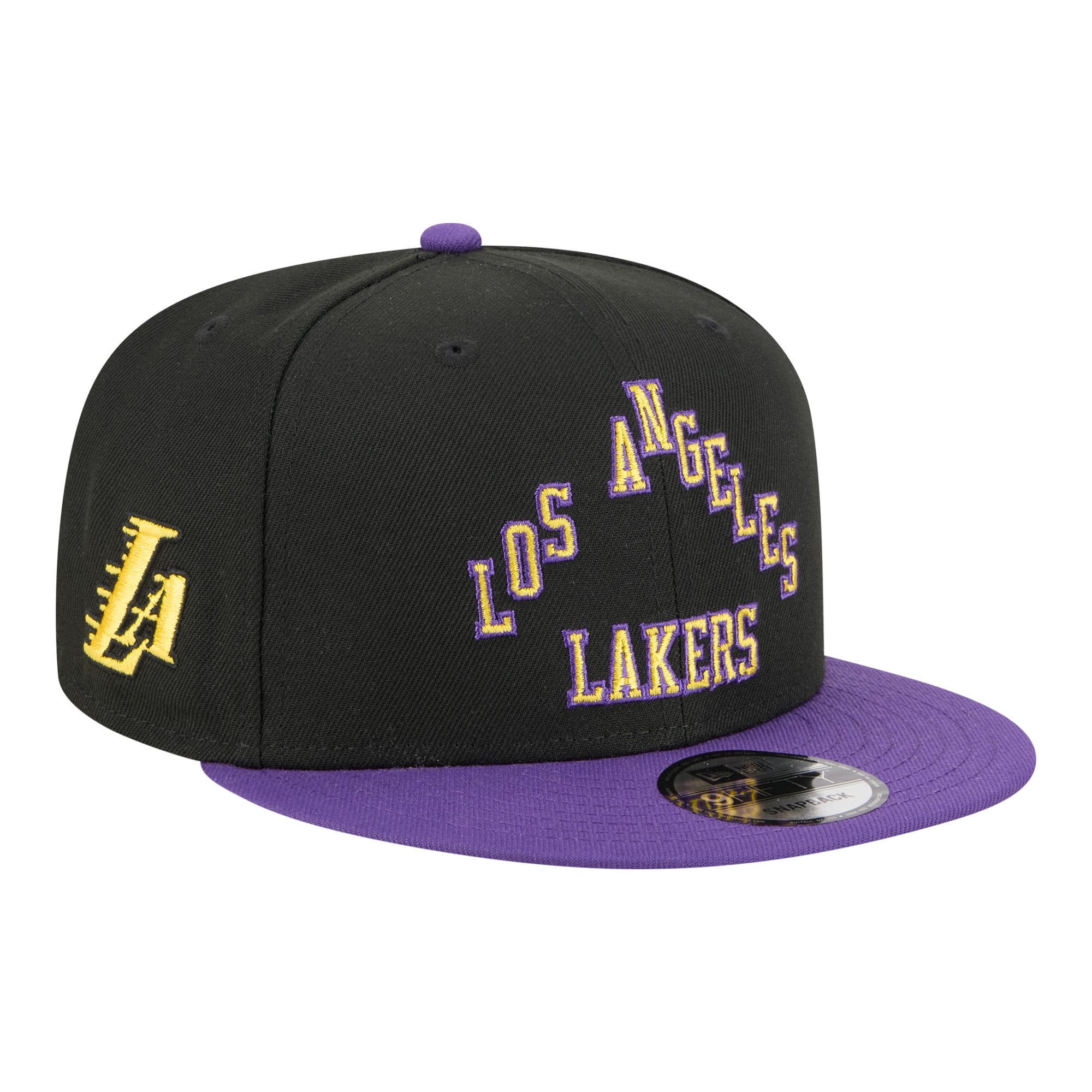 Men's New Era  Black/Purple Los Angeles Lakers City Edition 9FIFTY Snapback Hat