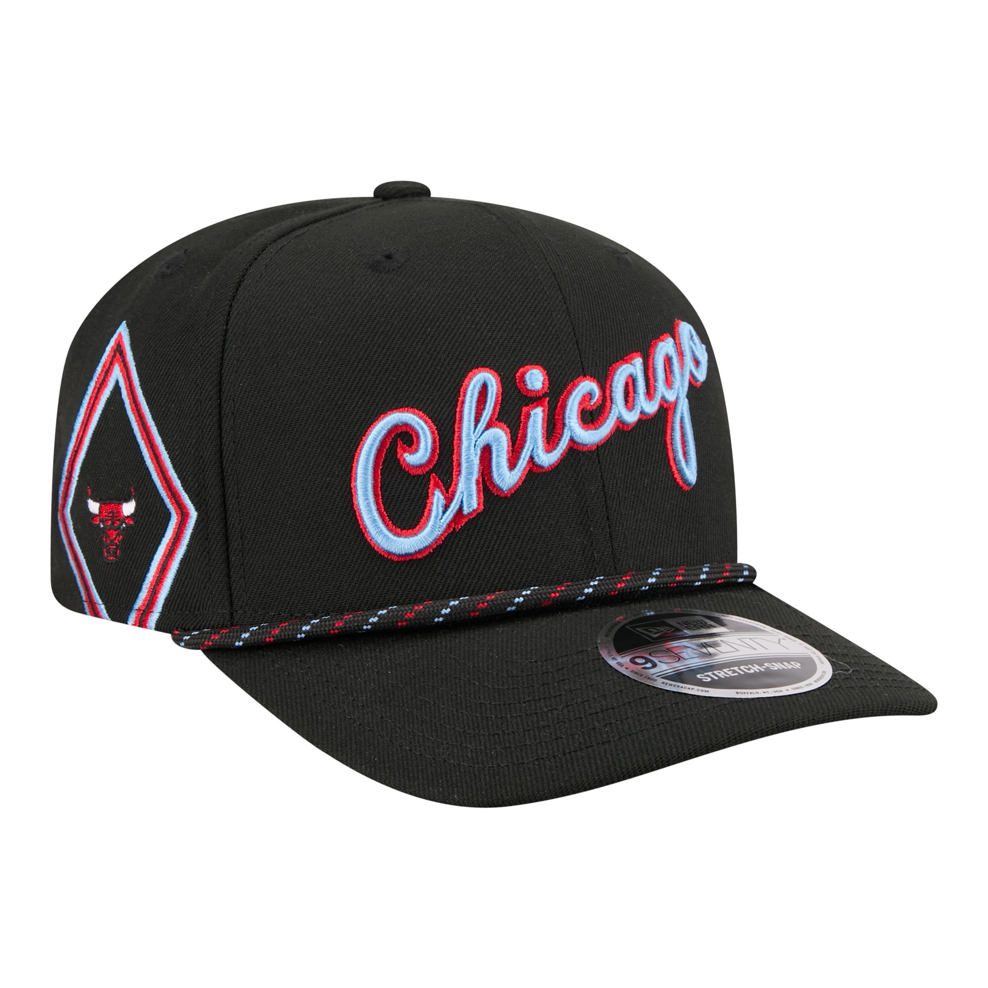 Men's New Era Black Chicago Bulls 2025/26 City Edition 9SEVENTY Adjustable Hat