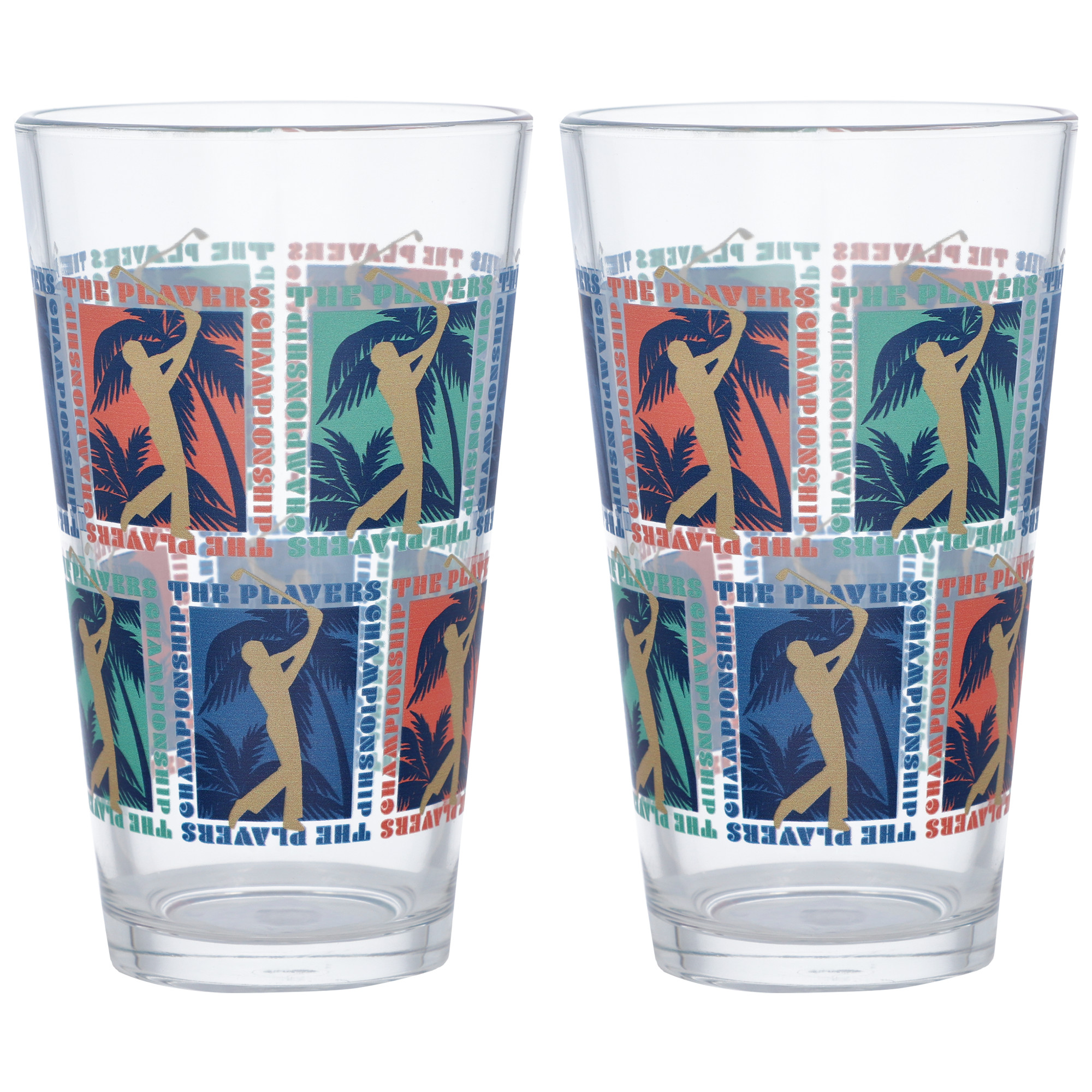 THE PLAYERS Post Card 2-Pack Pint Glass Set THE PLAYERS Post Card 2-Pack Pint Glass Set