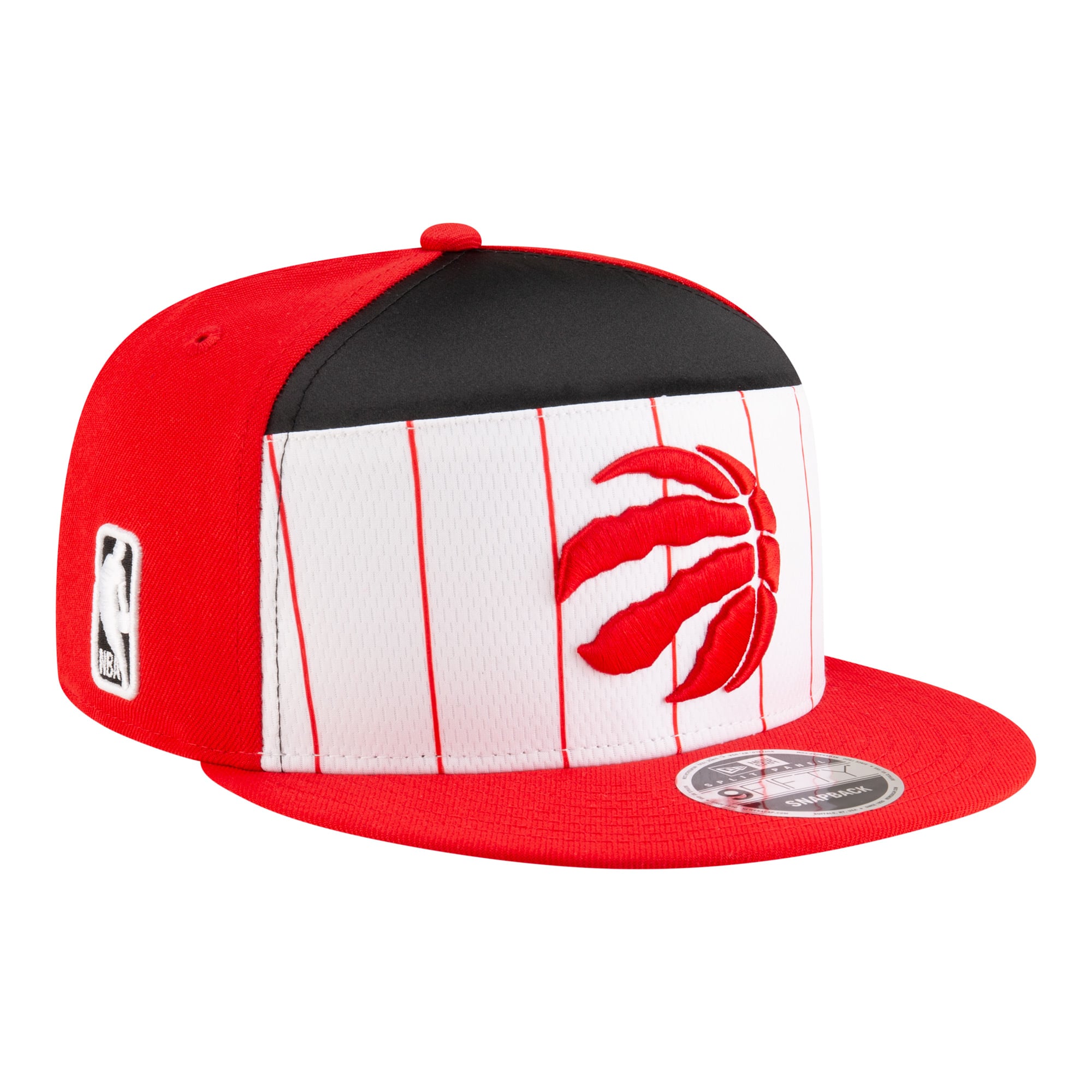Men's New Era  White/Red Toronto Raptors 2025 NBA Tip Off Split Panel 9FIFTY Snapback Hat