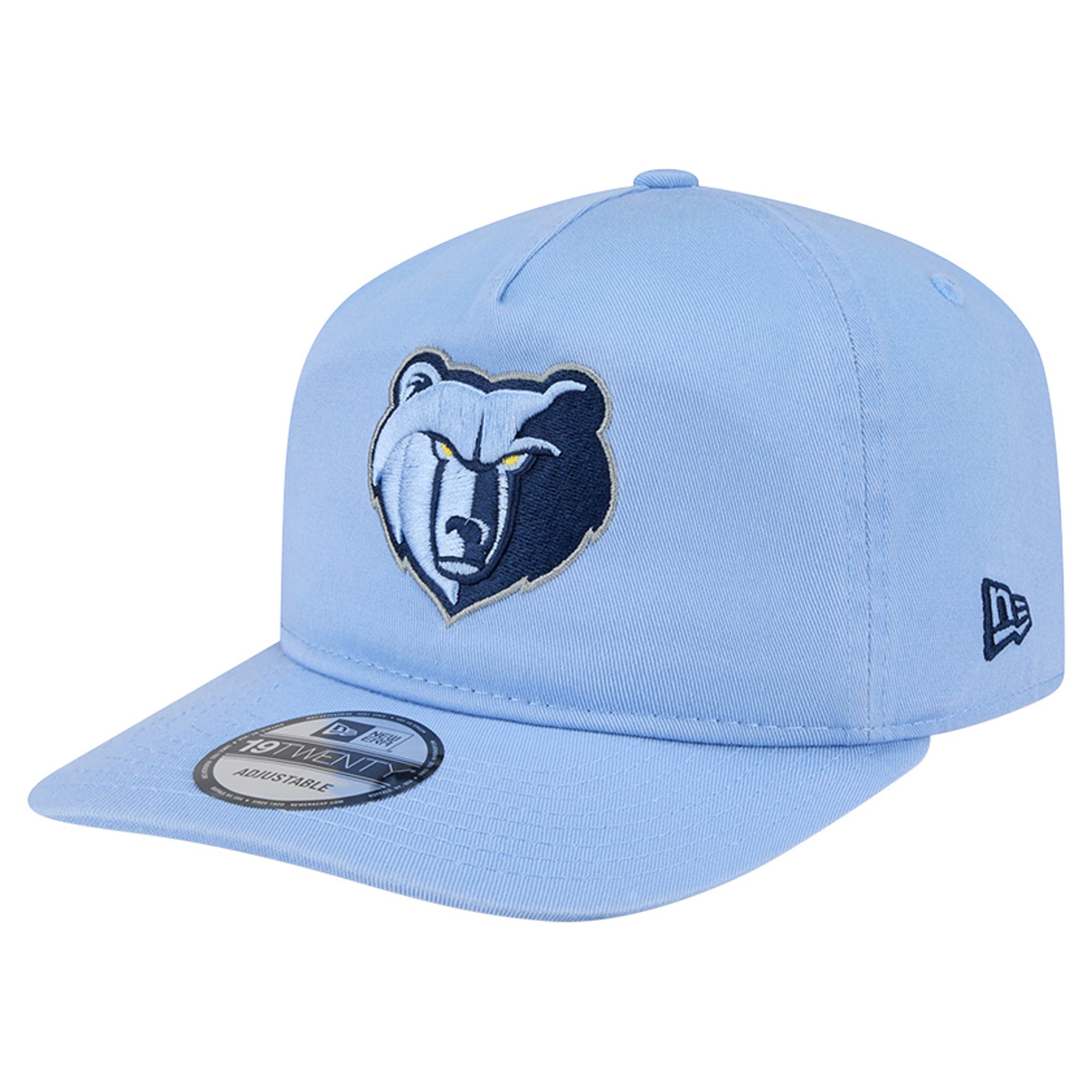 Men's New Era Light Blue Memphis Grizzlies Cotton 19TWENTY Adjustable Hat