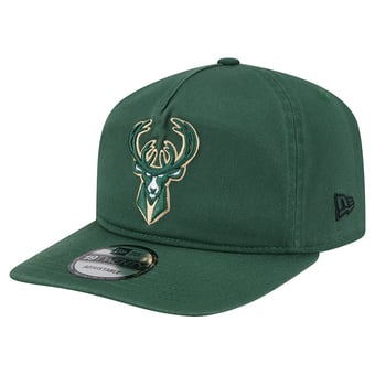 Men's New Era  Hunter Green Milwaukee Bucks Cotton 19TWENTY Adjustable Hat