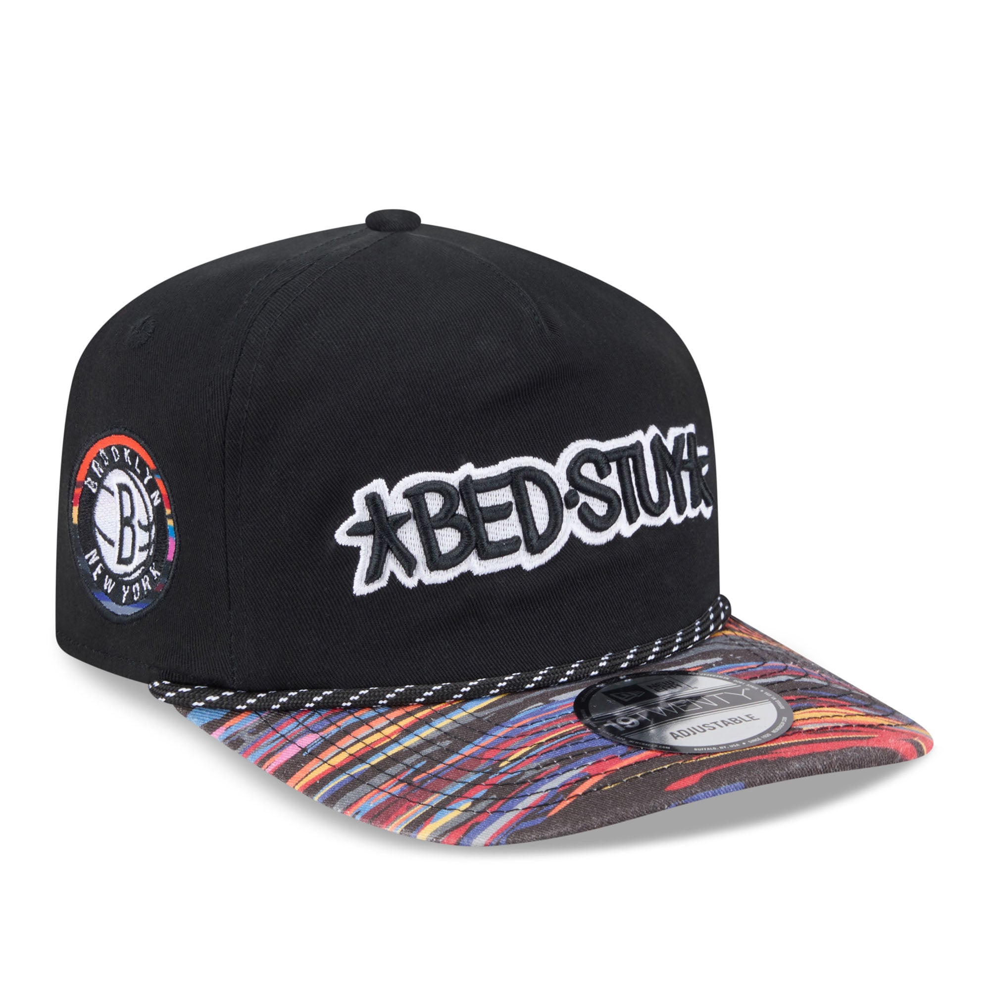 Men's New Era Black Brooklyn Nets 2025/26 City Edition 19TWENTY Adjustable Hat