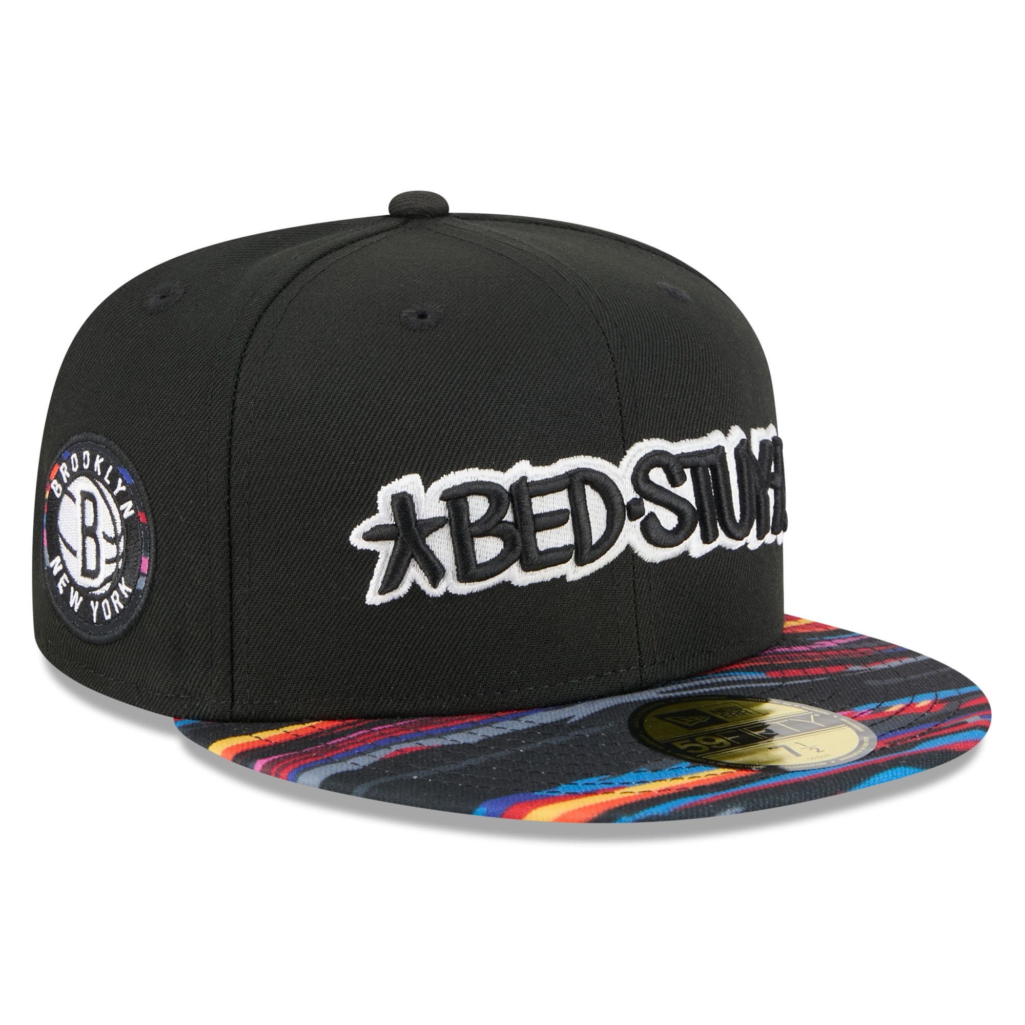 Men's New Era Black Brooklyn Nets 2025/26 City Edition 59FIFTY Fitted Hat