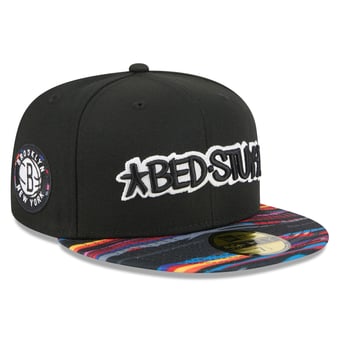 Men's New Era Black Brooklyn Nets 2025/26 City Edition 59FIFTY Fitted Hat