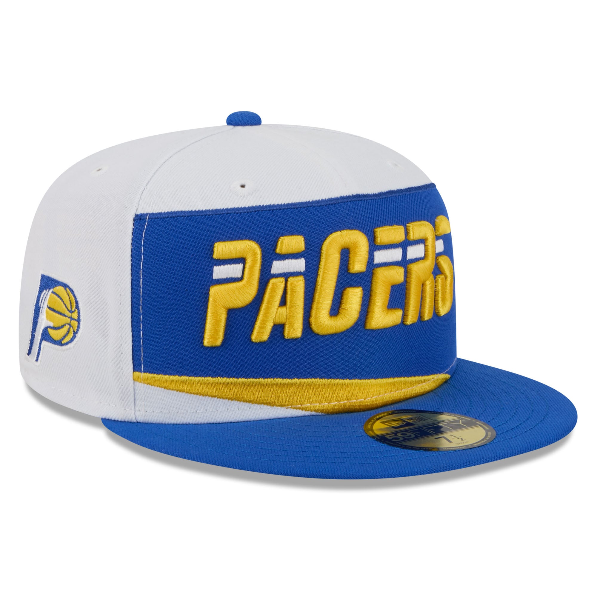 Men's New Era White/Blue Indiana Pacers 2025/26 City Edition 59FIFTY Fitted Hat