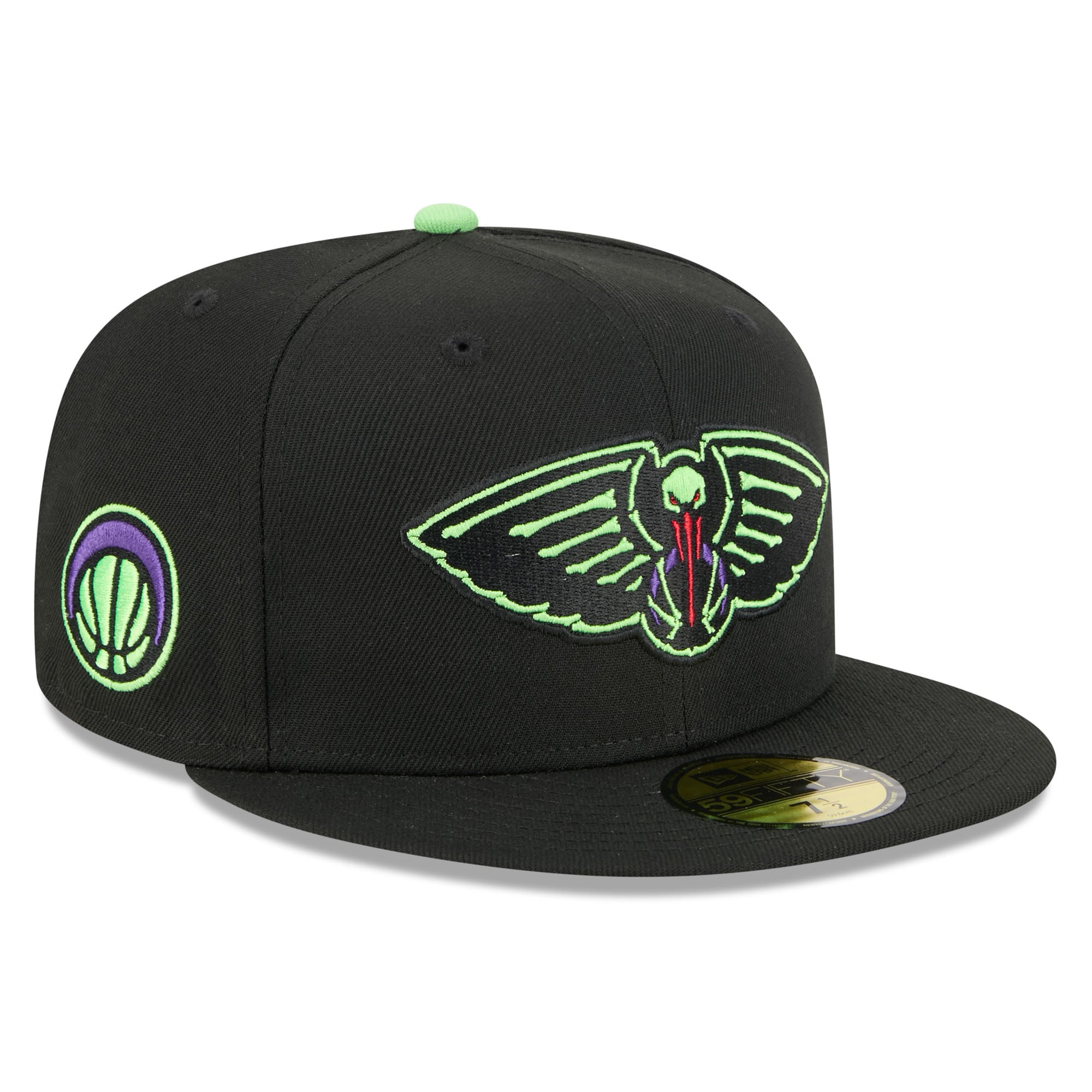 Men's New Era Black New Orleans Pelicans 2025/26 City Edition 59FIFTY Fitted Hat