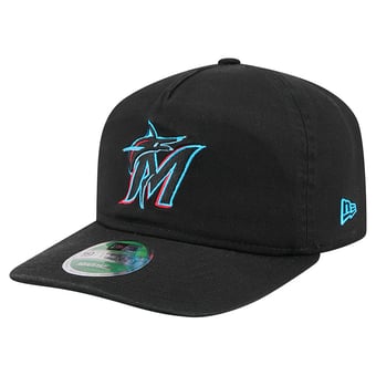 Men's New Era  Black Miami Marlins Team 19TWENTY Adjustable Hat