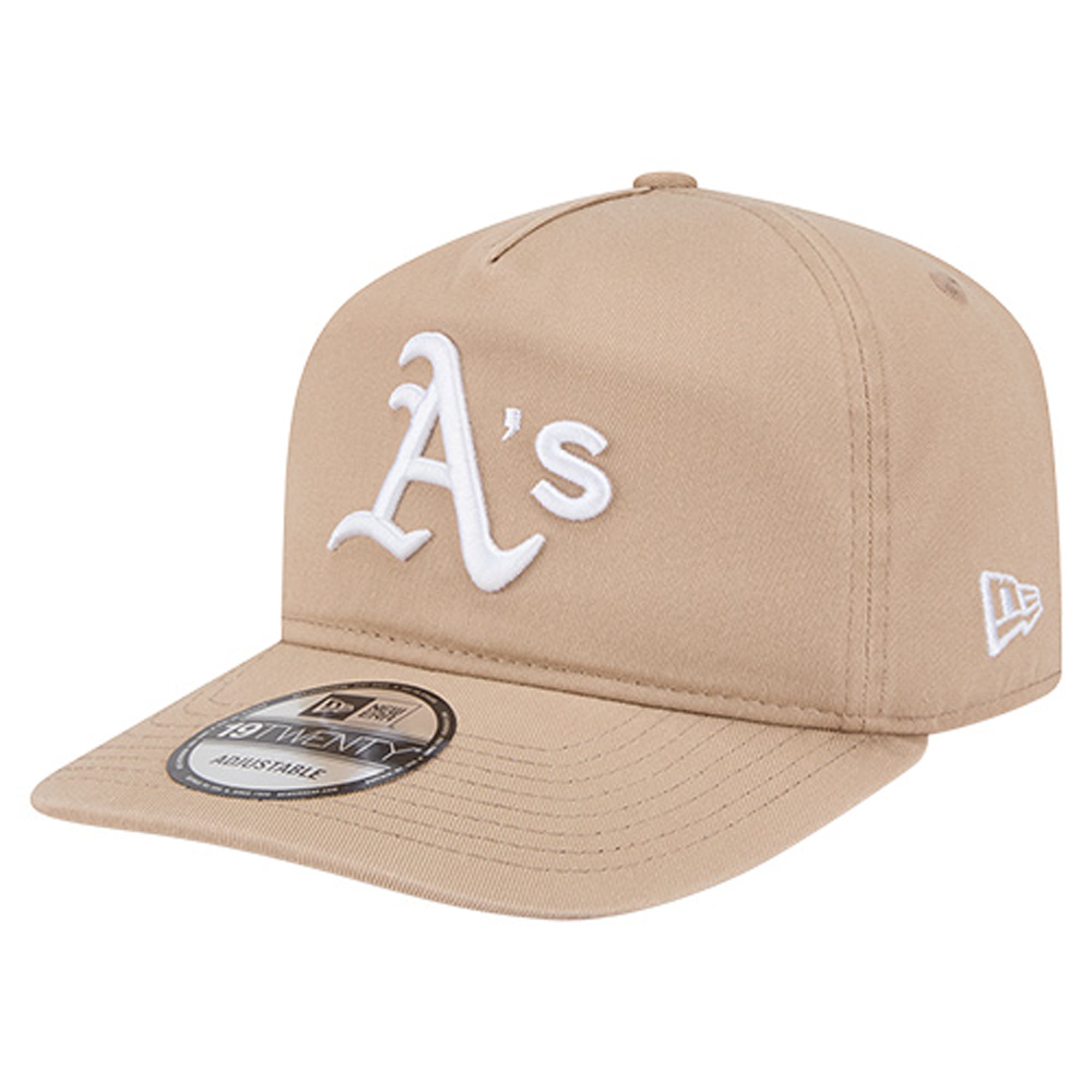 Men's New Era Light Beige Athletics Cam 19TWENTY Adjustable Hat