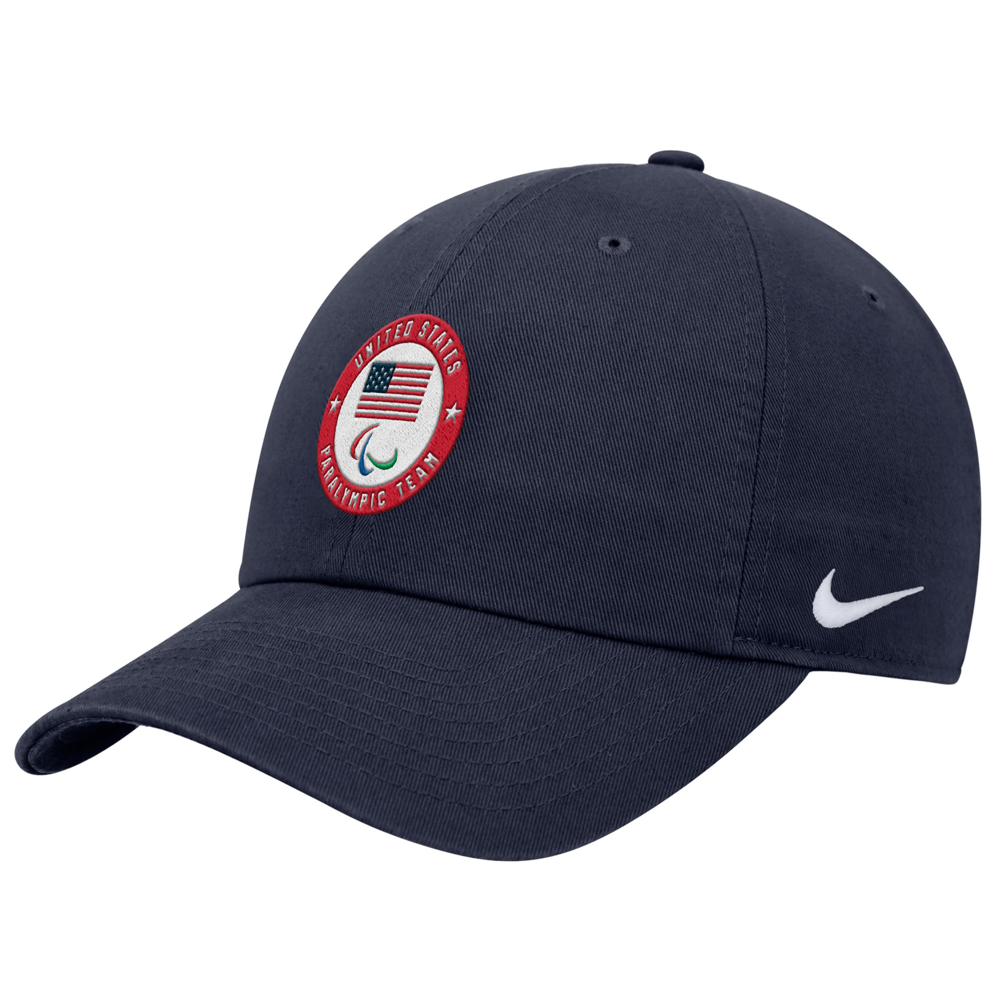 Men's Nike Navy U.S. Paralympics Crest Logo Club Adjustable Hat