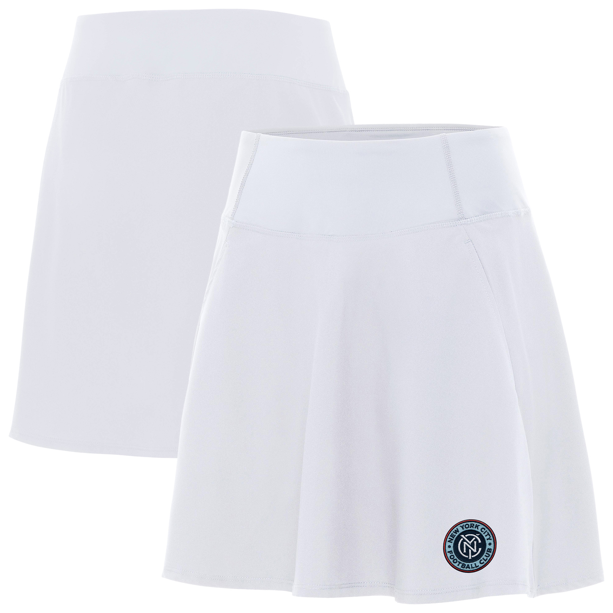 Women’s Antigua White New York City FC Chip Skort Women’s Antigua White New York City FC Chip Skort