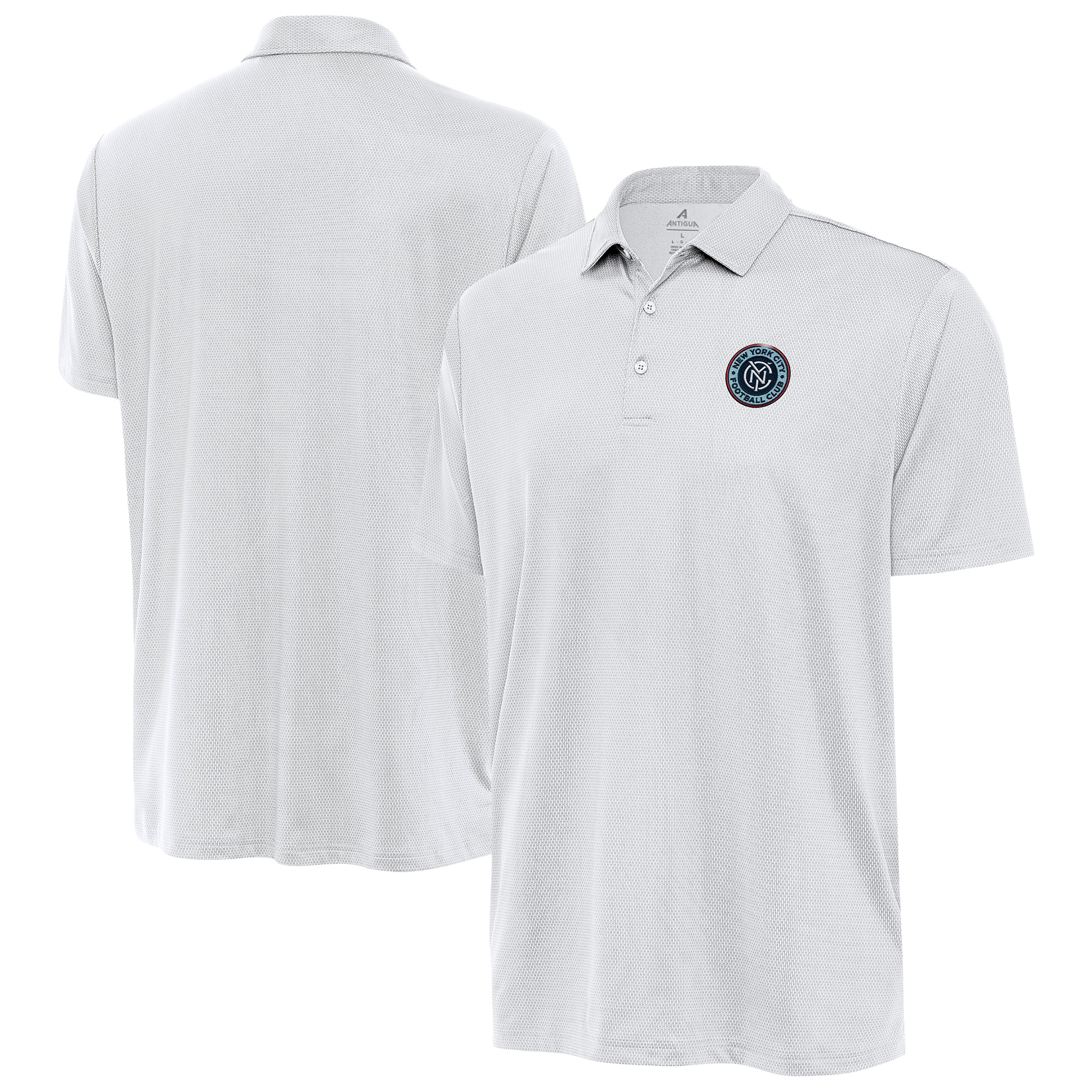 Men’s Antigua White New York City FC Ellipse Polo Men’s Antigua White New York City FC Ellipse Polo