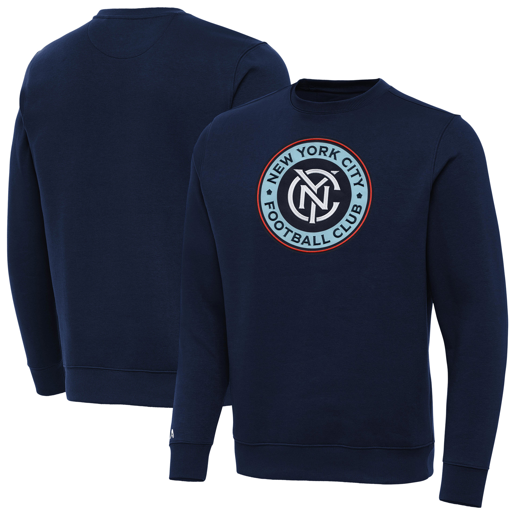 Men's Antigua Navy New York City FC Victory Pullover Sweatshirt