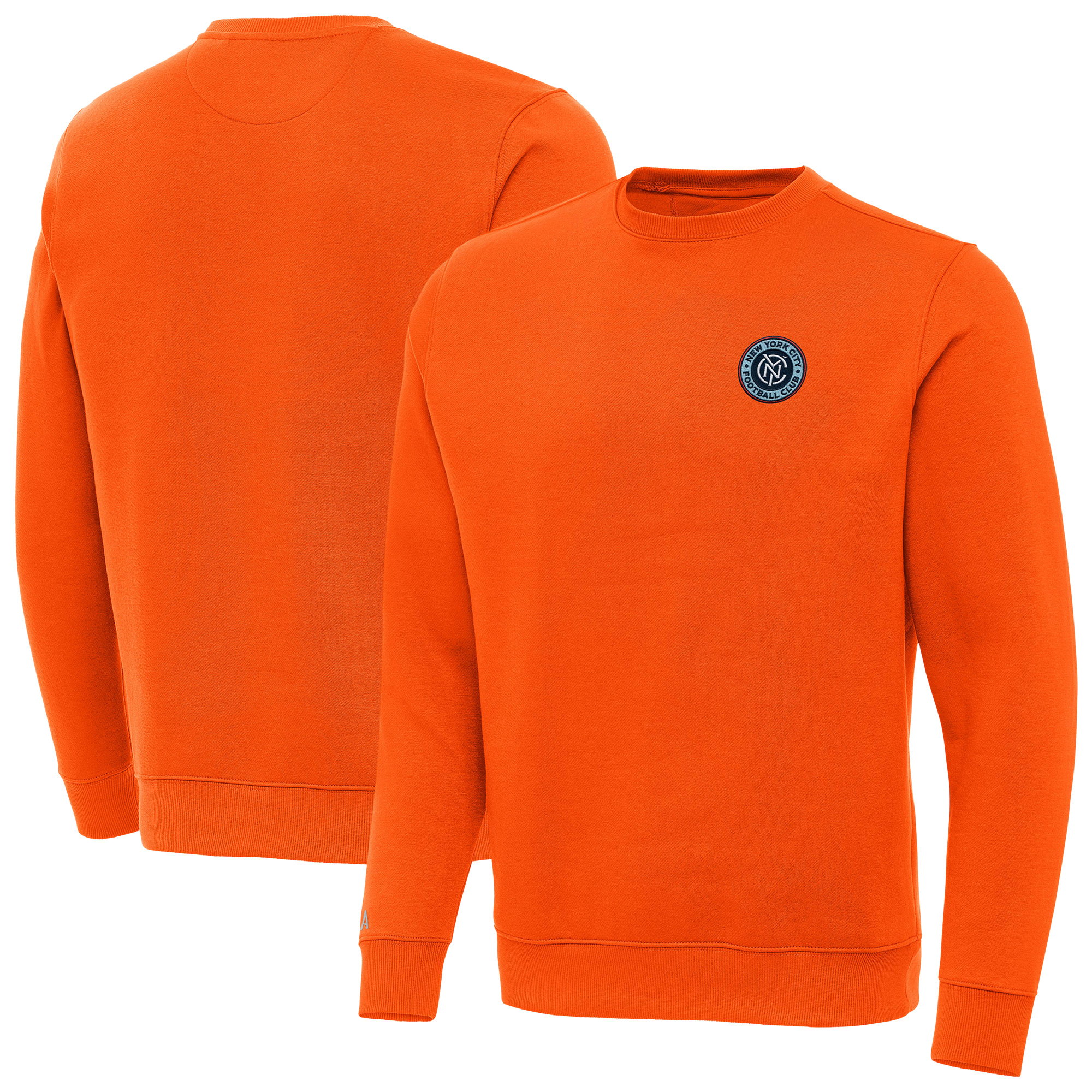 Men’s Antigua Orange New York City FC Victory Pullover Sweatshirt Men’s Antigua Orange New York City FC Victory Pullover Sweatshirt