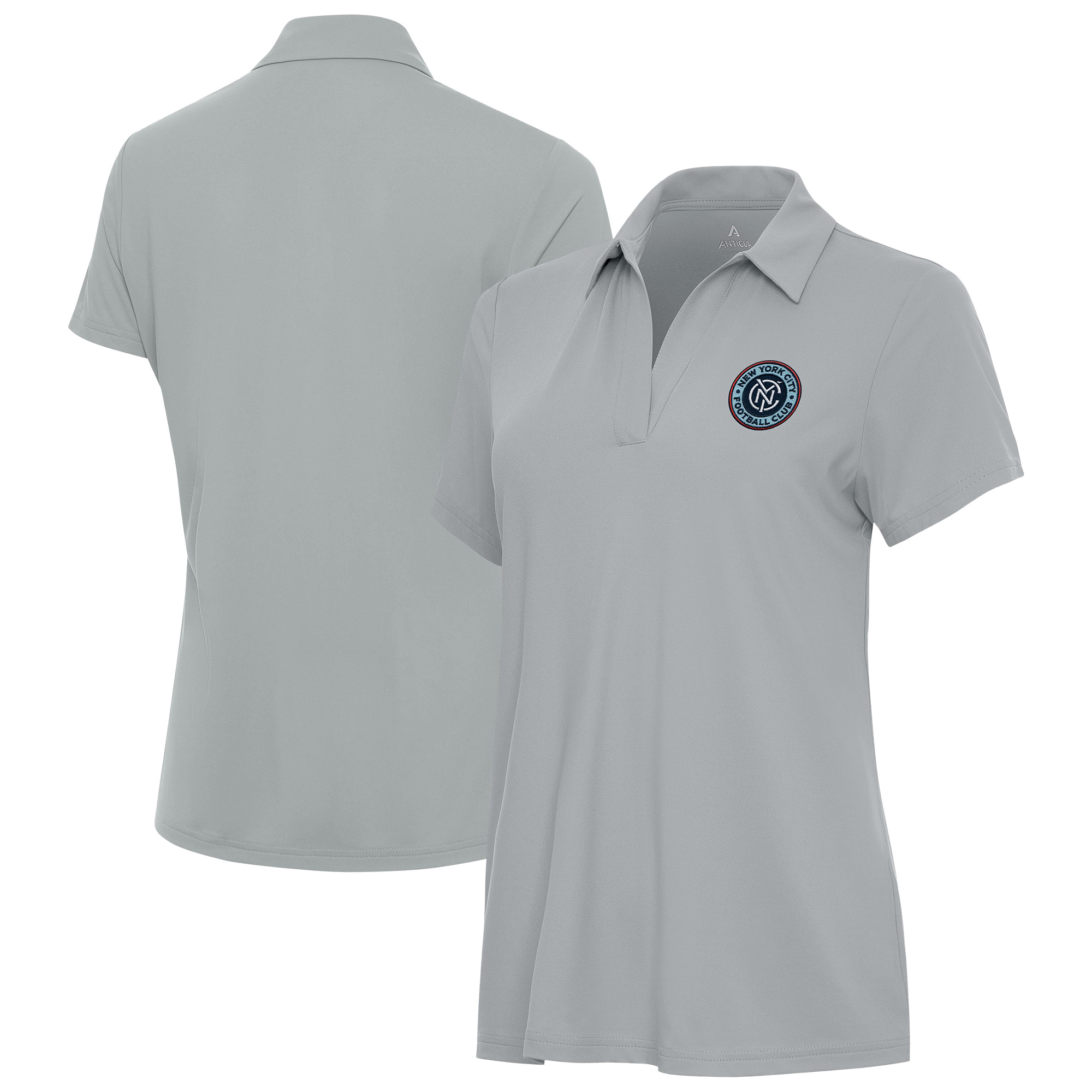 Women’s Antigua Gray New York City FC Era Polo Women’s Antigua Gray New York City FC Era Polo