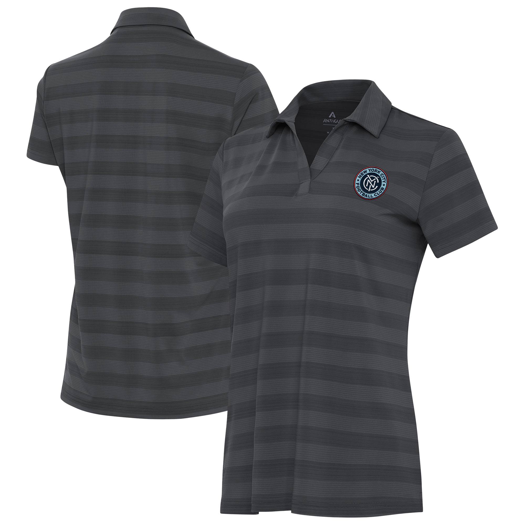 Women’s Antigua Pewter New York City FC Tunnel Polo Women’s Antigua Pewter New York City FC Tunnel Polo