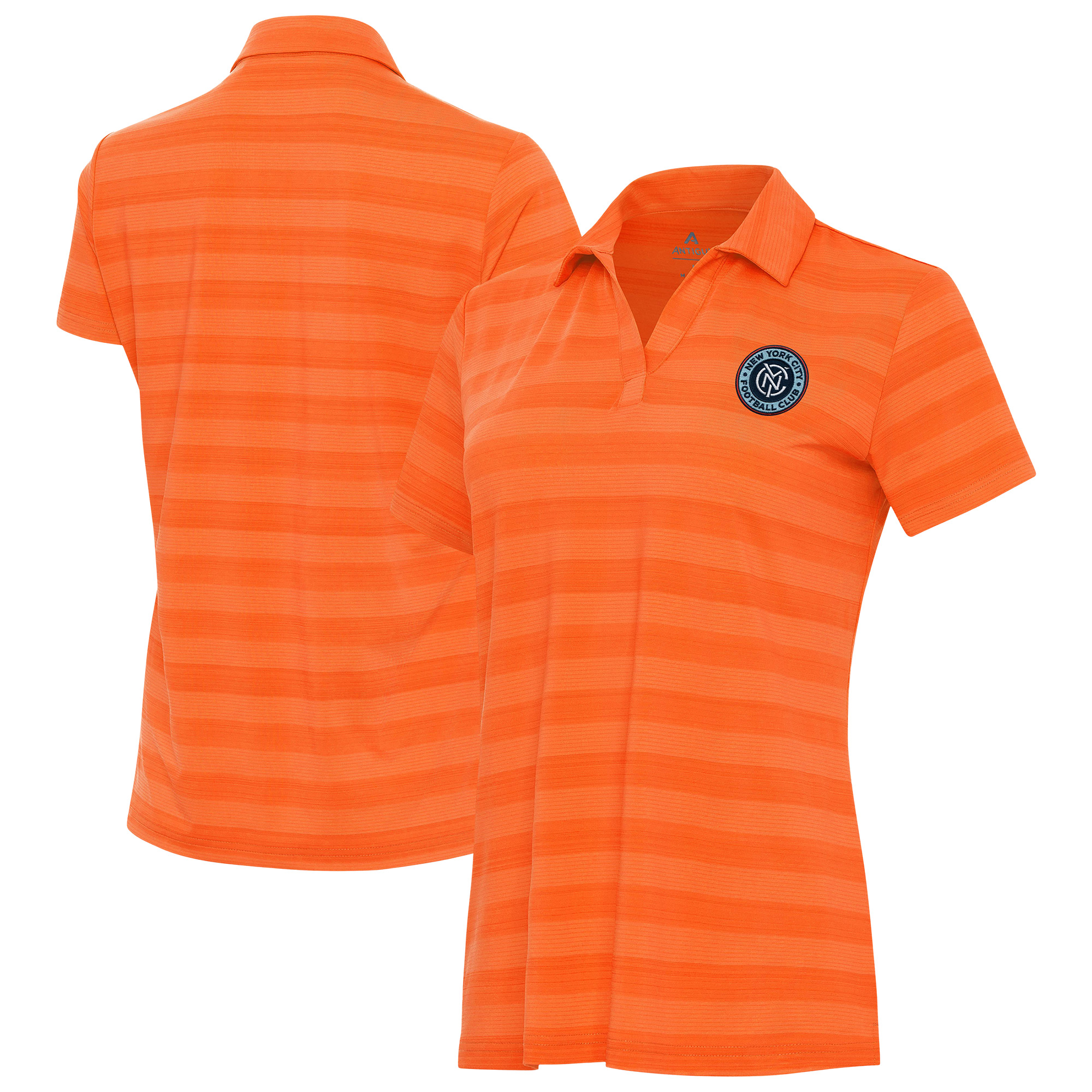 Women’s Antigua Orange New York City FC Tunnel Polo Women’s Antigua Orange New York City FC Tunnel Polo