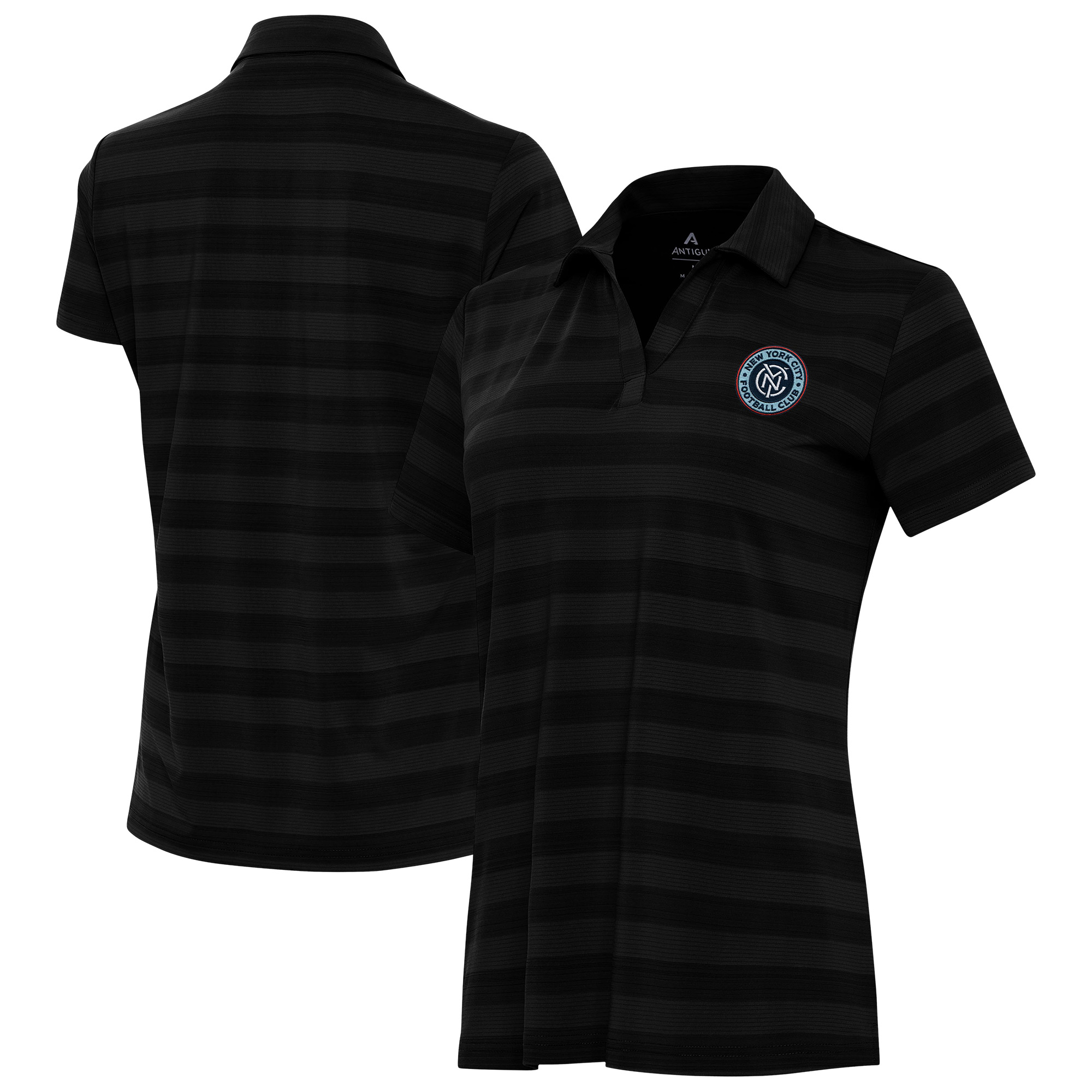Women’s Antigua Black New York City FC Tunnel Polo Women’s Antigua Black New York City FC Tunnel Polo