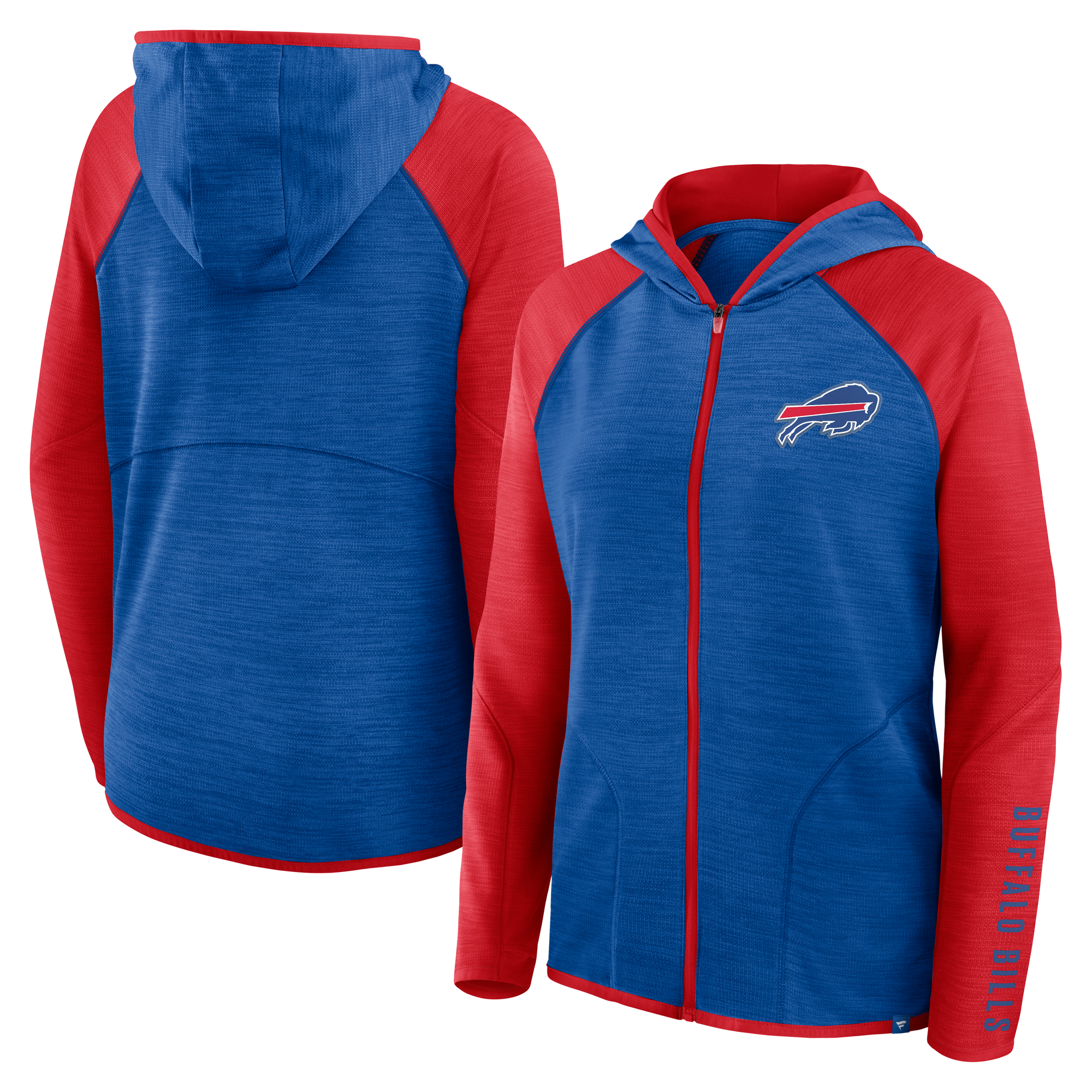 Women's Fanatics Royal Buffalo Bills Plus Size End Around Pass Full-Zip Hoodie