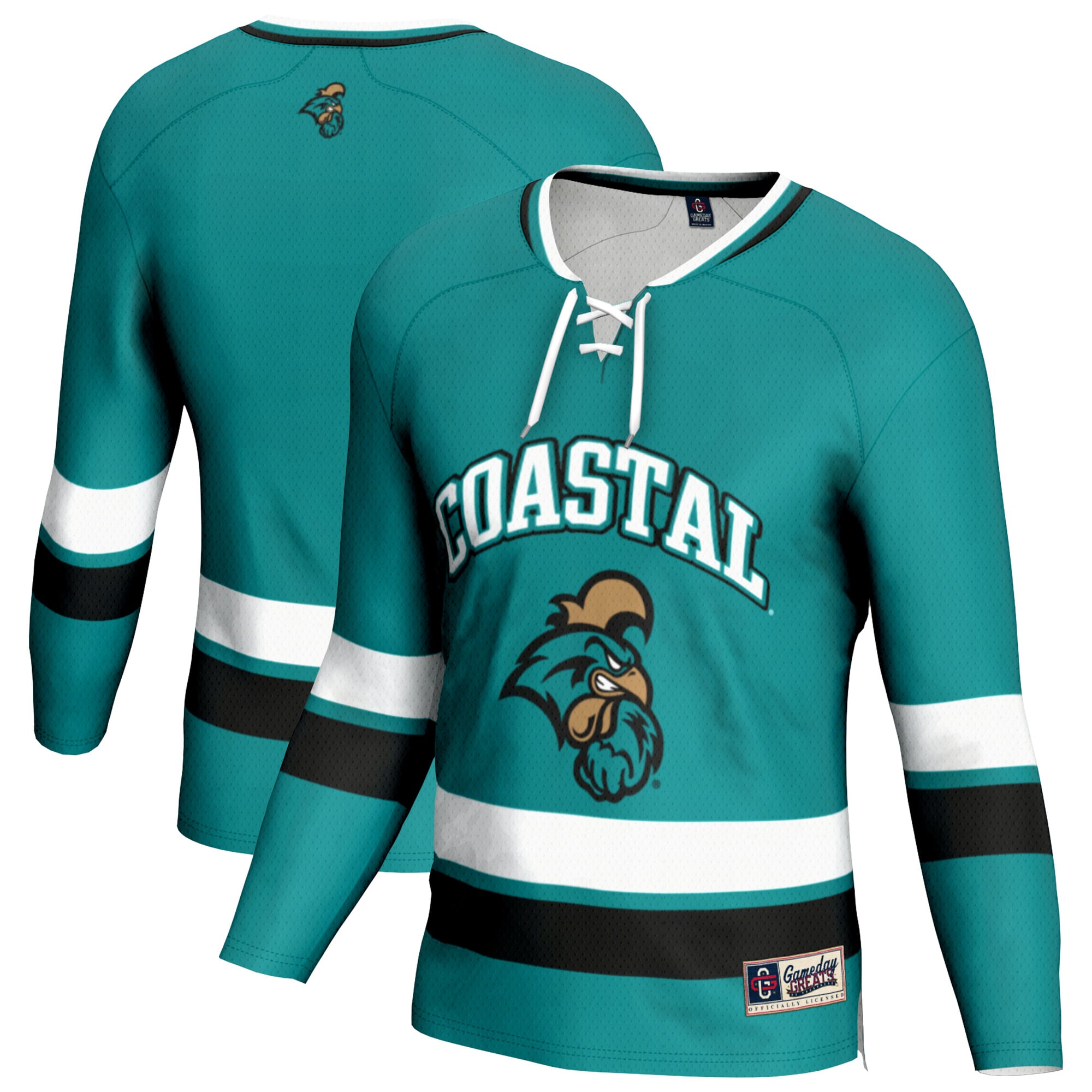 Youth GameDay Greats Teal Coastal Carolina Chanticleers Hockey Jersey