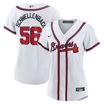 Women's Nike Spencer Schwellenbach White Atlanta Braves Home Replica Jersey