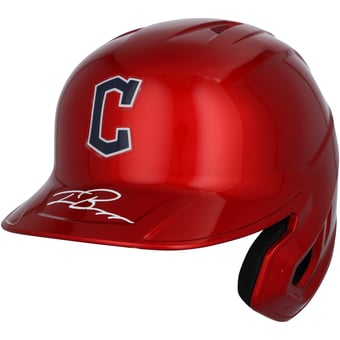 Travis Bazzana Cleveland Guardians Autographed Alternate Chrome Replica Batting Helmet