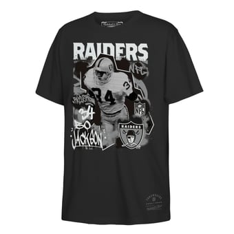 Youth Mitchell & Ness Bo Jackson Black Las Vegas Raiders Star Player T-Shirt