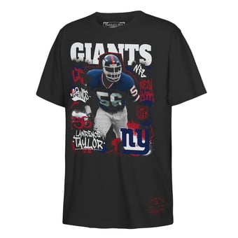 Youth Mitchell & Ness Lawrence Taylor Black New York Giants Star Player T-Shirt