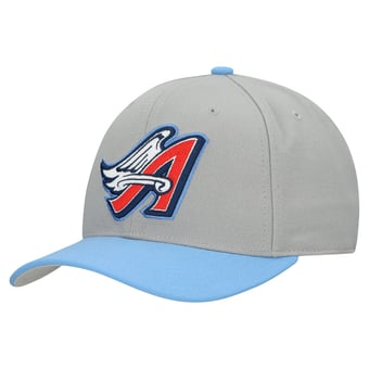 Unisex Mitchell & Ness  Gray Los Angeles Angels Basic Coop Pro Adjustable Hat