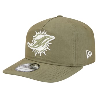Men's New Era  Olive Miami Dolphins Nylon 19TWENTY Adjustable Hat
