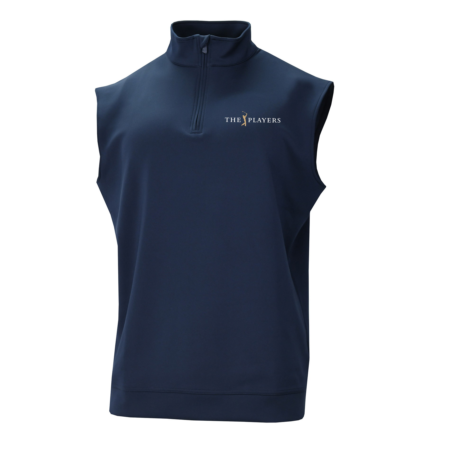 Men's Columbia Navy THE PLAYERS Wickham Hills Omni-Wick Quarter-Zip Vest