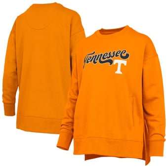 Women's Pressbox Tennessee Orange Tennessee Volunteers Bonanza Chenille Harper Script Sweatshirt