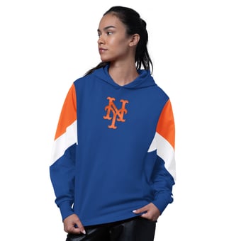 Women's Starter  Royal New York Mets Scrimmage Pullover Hoodie