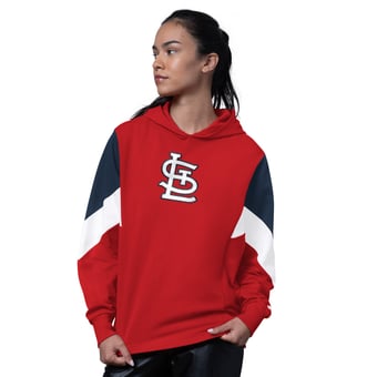 Women's Starter  Red St. Louis Cardinals Scrimmage Pullover Hoodie