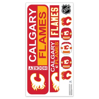 Calgary Flames Repositionable Street Signs Wall Decal Set