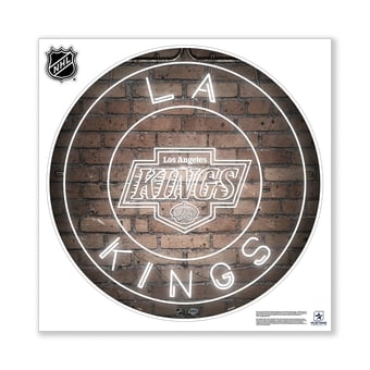 Los Angeles Kings 28" x 28" Repositionable Neon Wall Decal