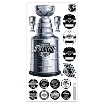 Los Angeles Kings Repositionable Stanley Cup Wall Decal Set