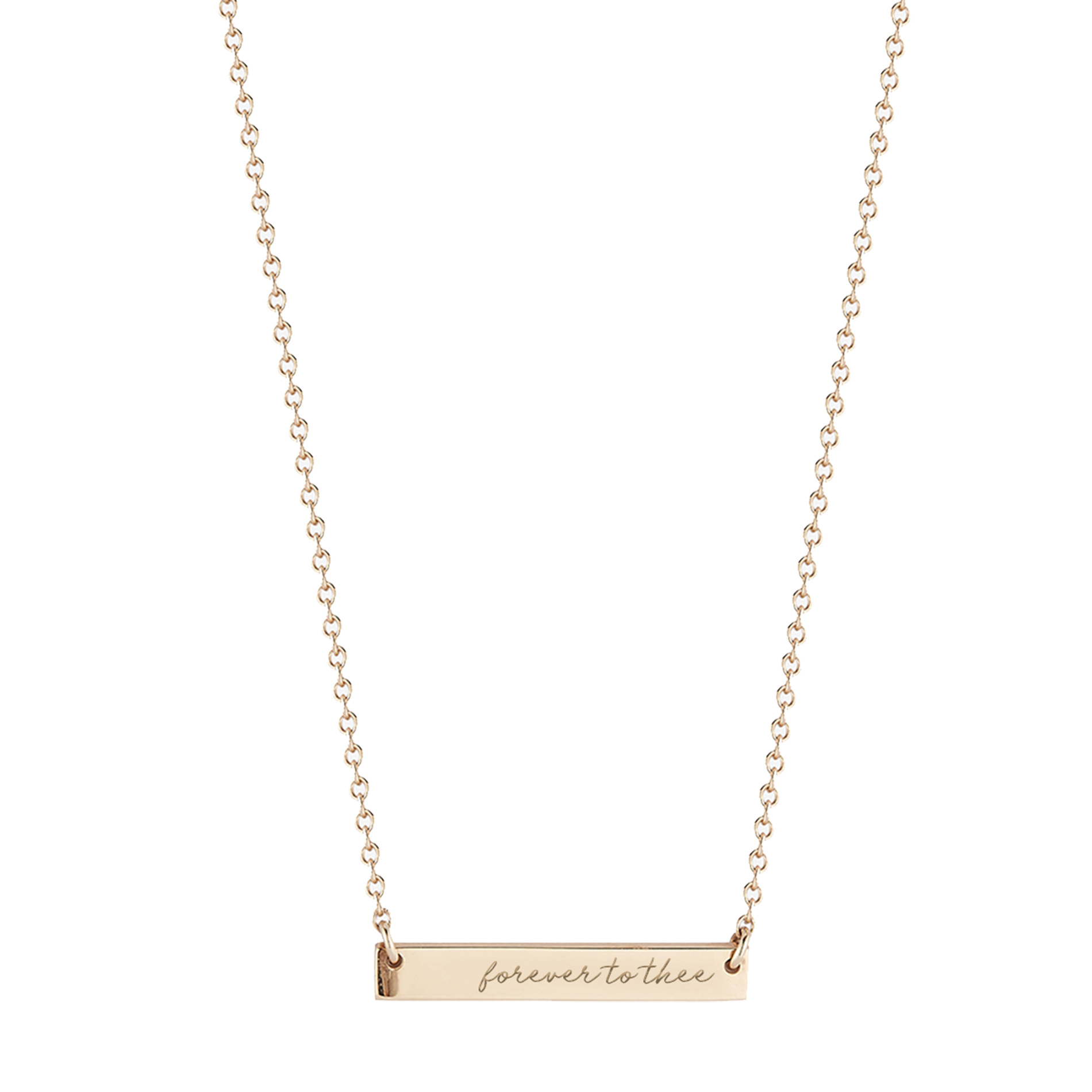 Kyle Cavan  South Carolina Gamecocks Gold Horizontal Bar Necklace