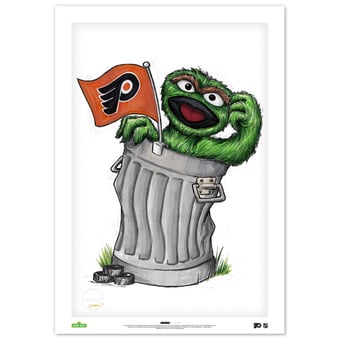 Philadelphia Flyers 24" x 36" Sesame Street Fine Art Poster