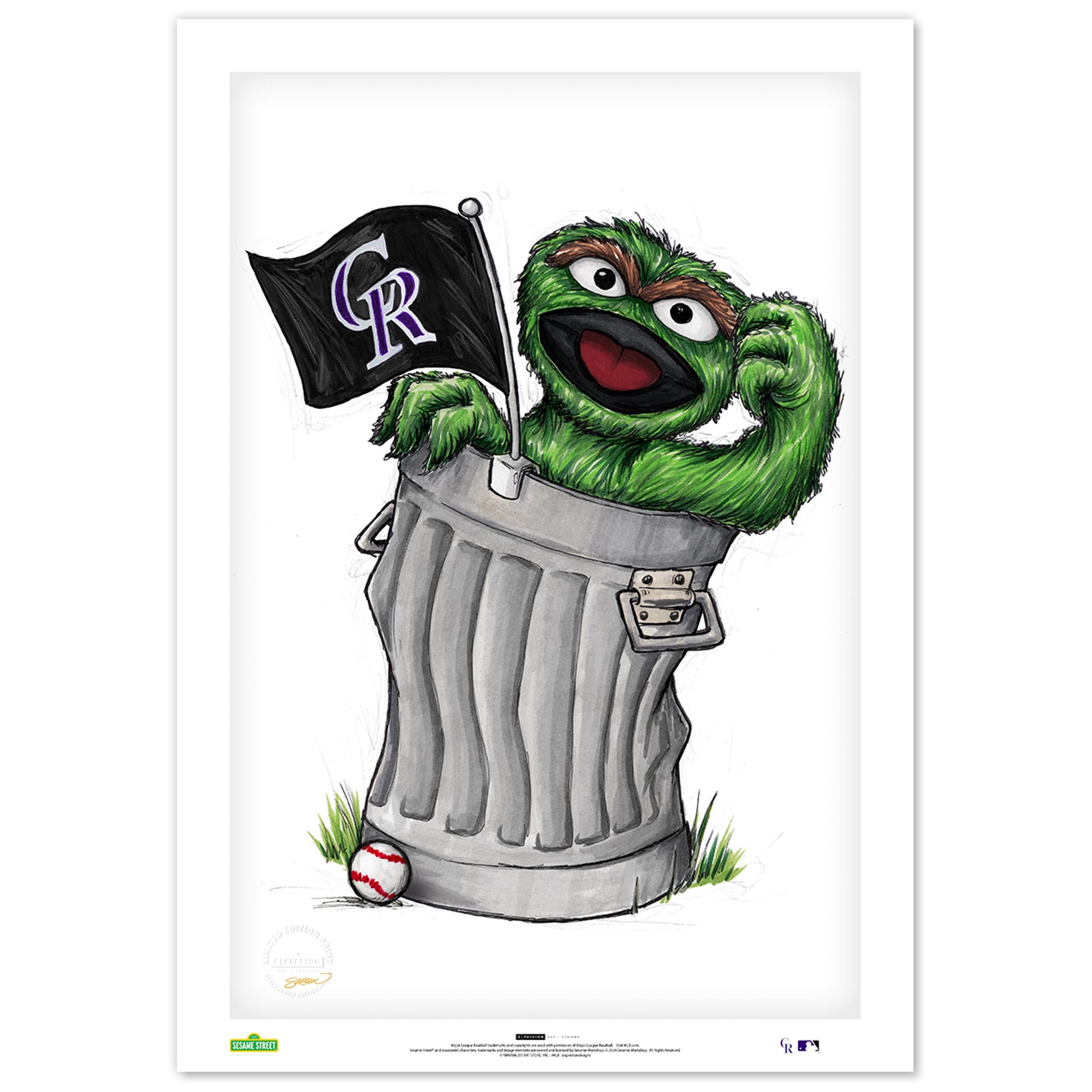 Colorado Rockies 24" x 36" Sesame Street Fine Art Poster